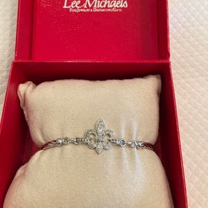 Lee michaels fleur de lis bracelet